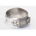 Bangle Cuff Bracelet Sterling Silver 925 Black Onyx Stone Handmade Women C463